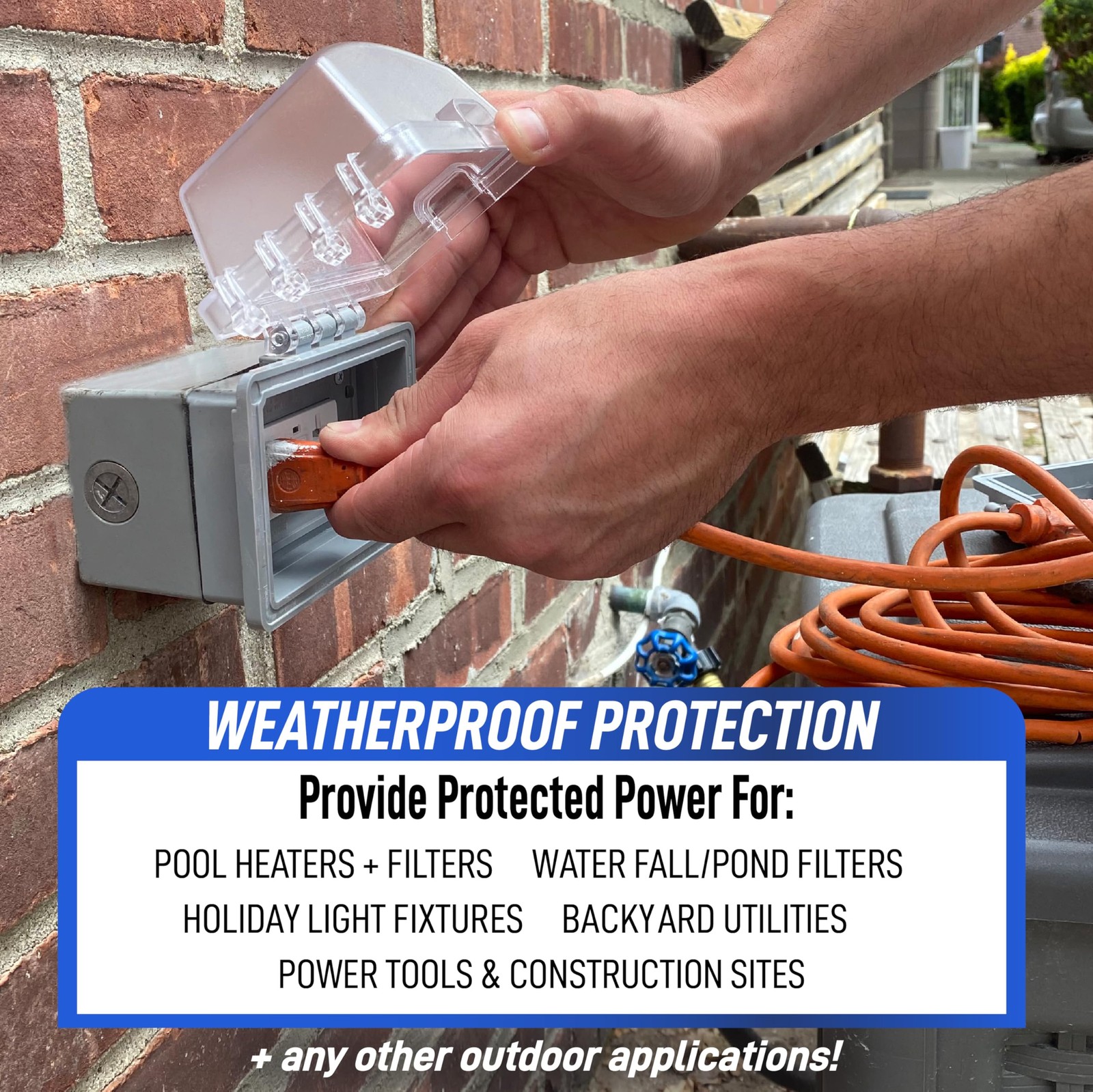 Sealproof 1-Gang Weatherproof In Use Outlet Cover | Horizontal/Vertical Outdoor