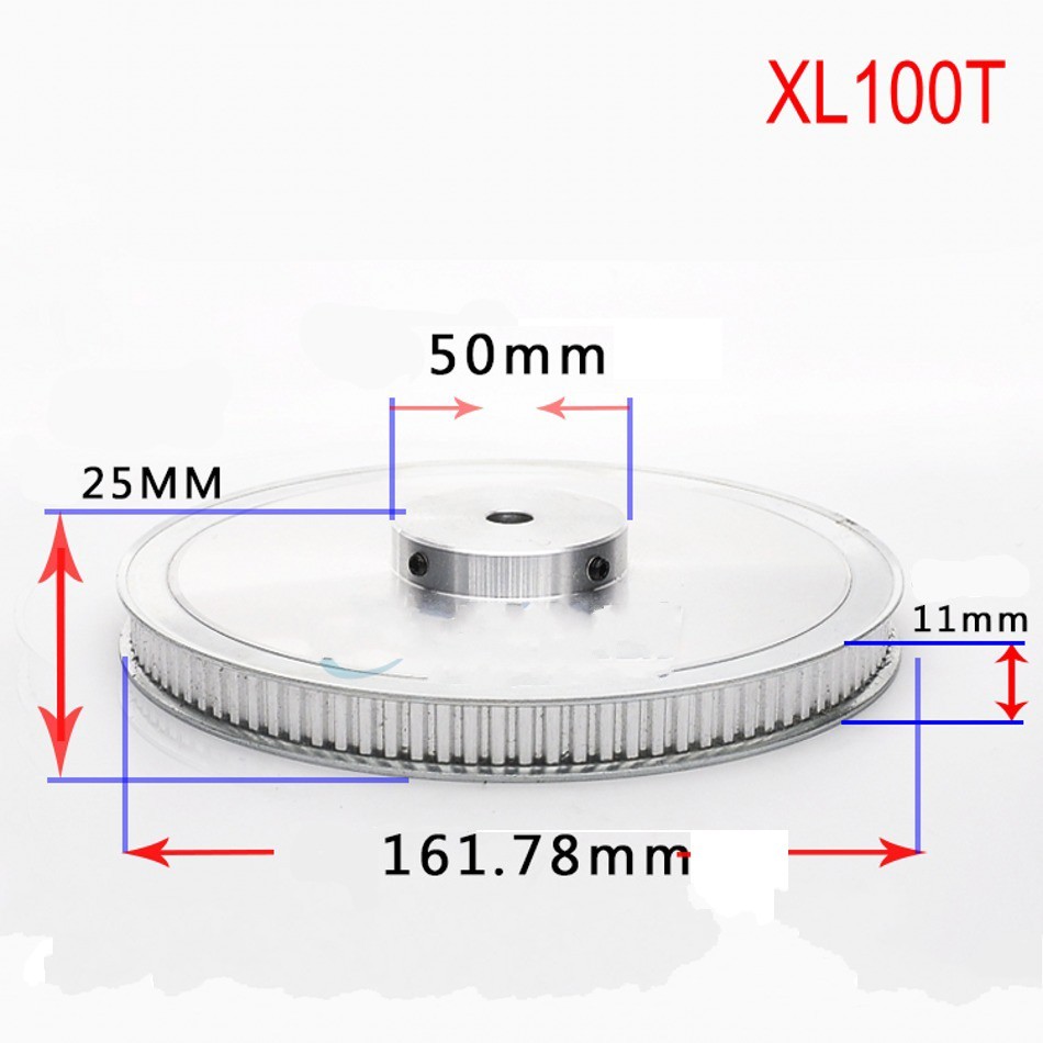 XL 10T-100T Timing Belt Pulley Synchronous Wheel Select Bore for 10mm Width Belt