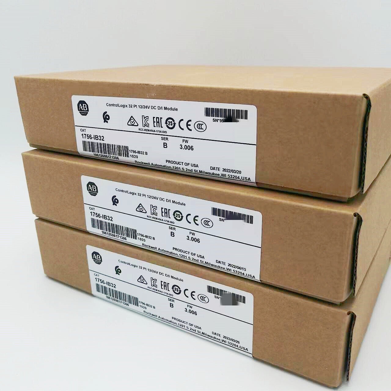 NEW- Allen Bradley 1756-IB32 AB SER B CONTROLOGIX 32 PT DC INPUT MODULE US USA