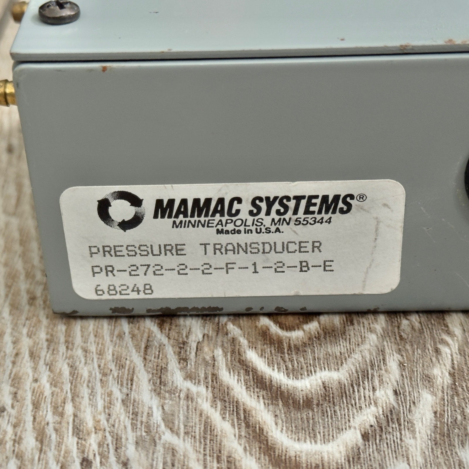 MAMAC Systems PR-272-2-2-F-1-2-B-E Pressure Transducer