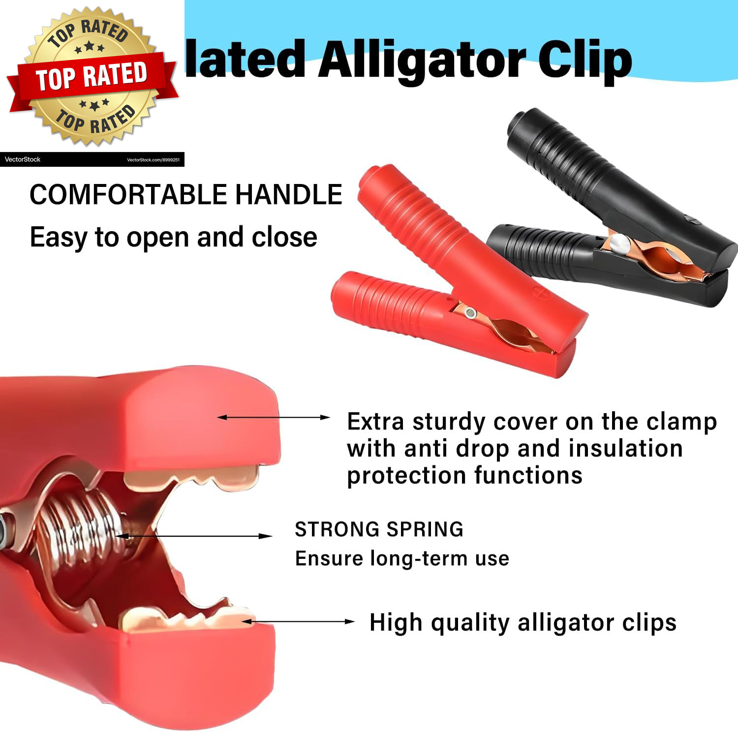 10AWG XT60 to Alligator Clips,Xt60 to Battery Alligator Clip Cable with Quick