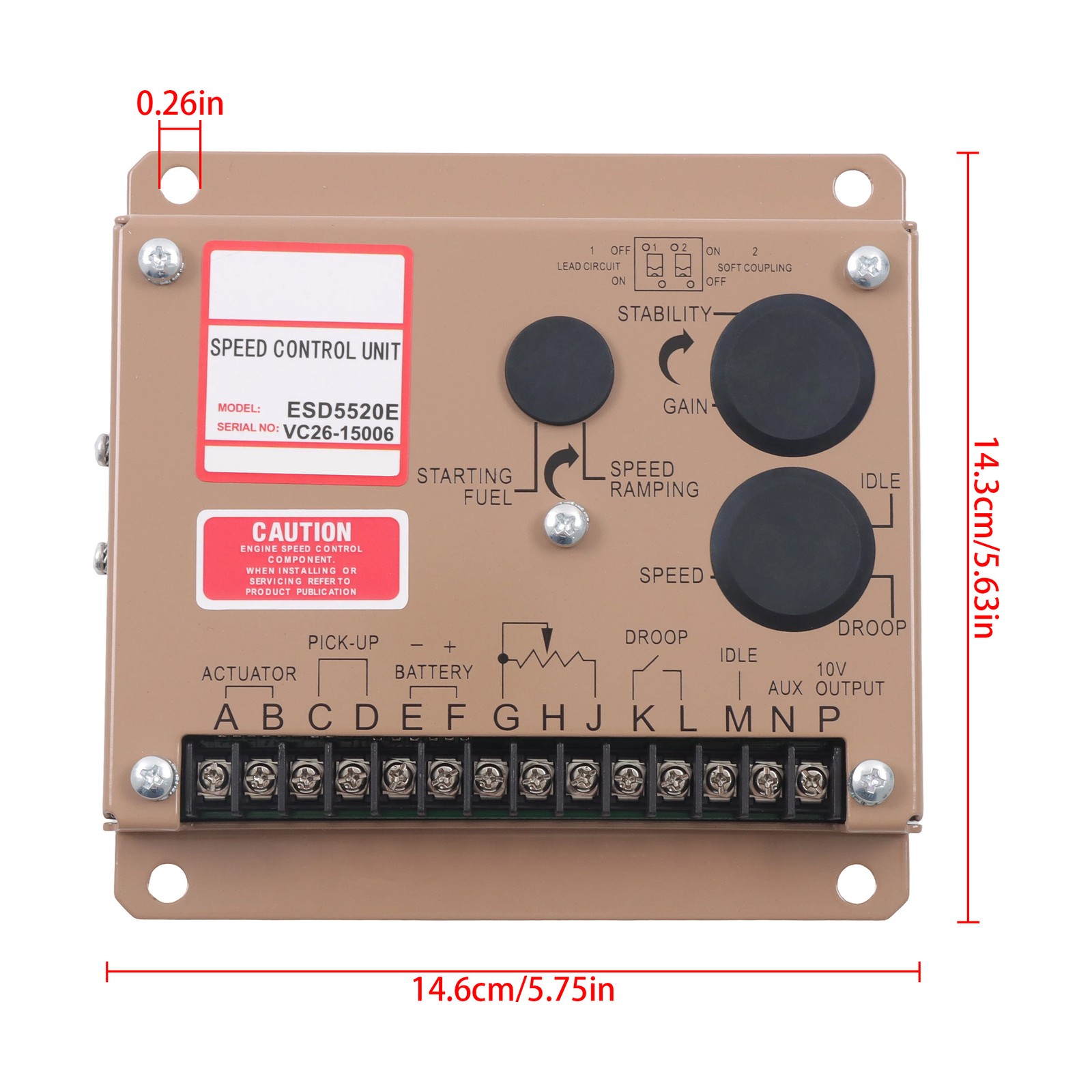 ESD5520E Engine Speed Governor Controller for Generator Set Control