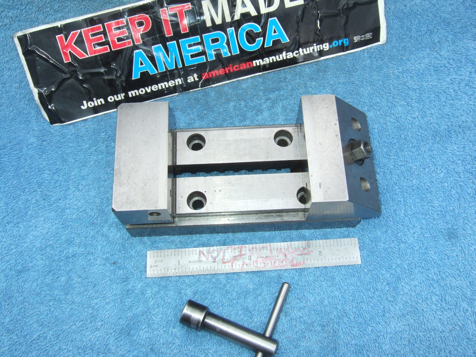 HERMANN SCHMIDT USED V0-4 GRIND VISE W/WRENCH TOOLMAKER MACHINIST INSPECTION #H