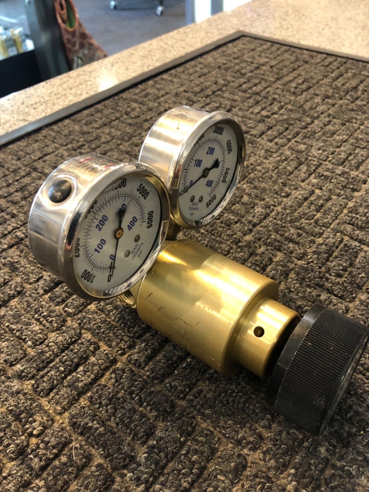 Used Aqua Enviroment reducing regulator 6000 input, 0 to 5000 output.