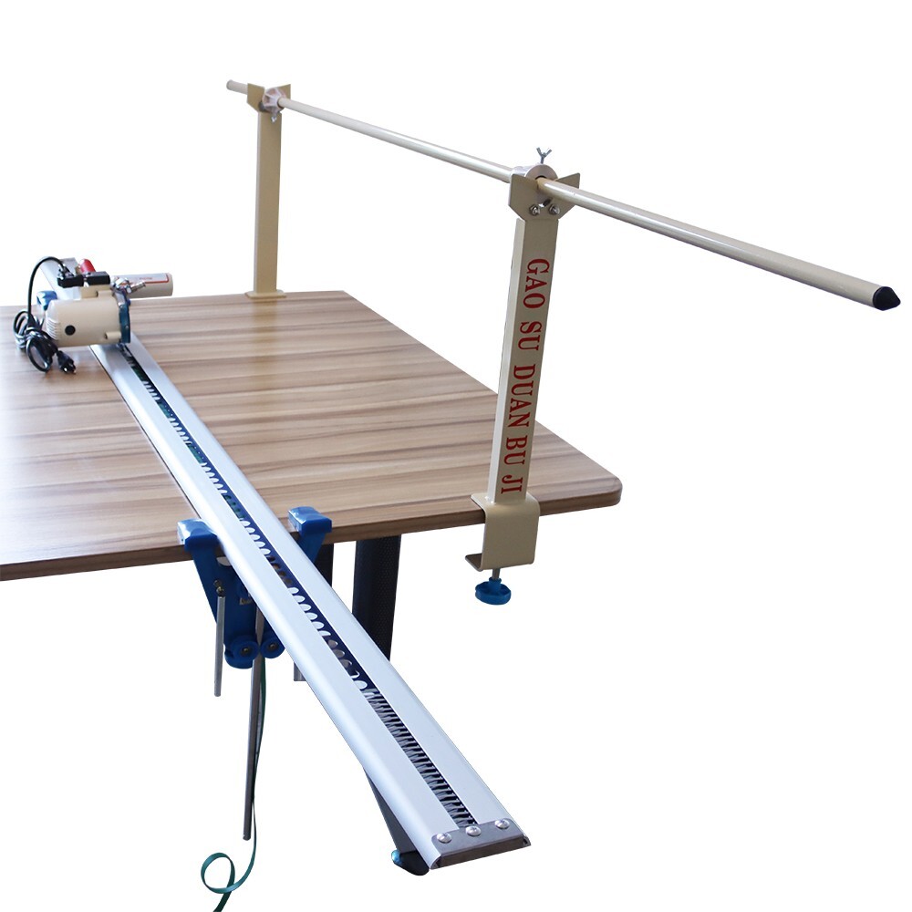 High Speed 110V 74.8″ Fabric Cutter Leather Textiles Cutting Machine 86.6″ Rack