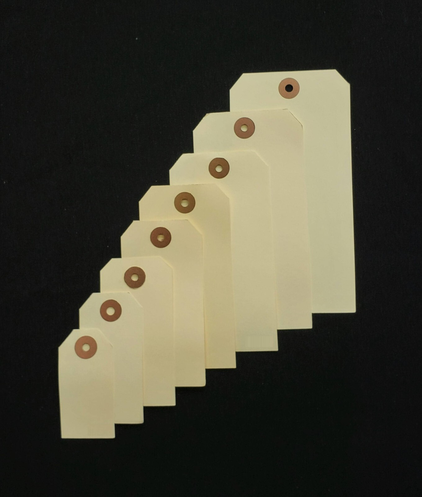 1000 Manila Tags Shipping Hang Label Scrapbook Size 1 2 3 4 5 6 NO STRING, WIRE