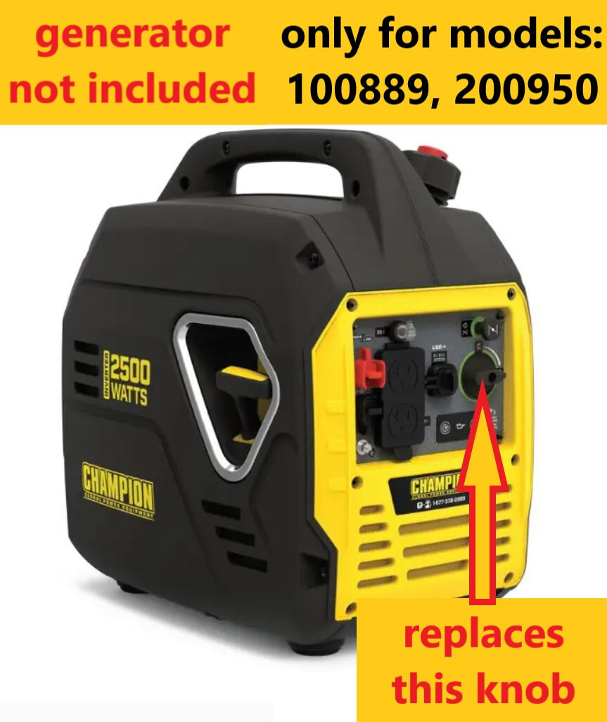 Champion inverter Generator 2500 w knob switch Run Choke 3D printed part – READ