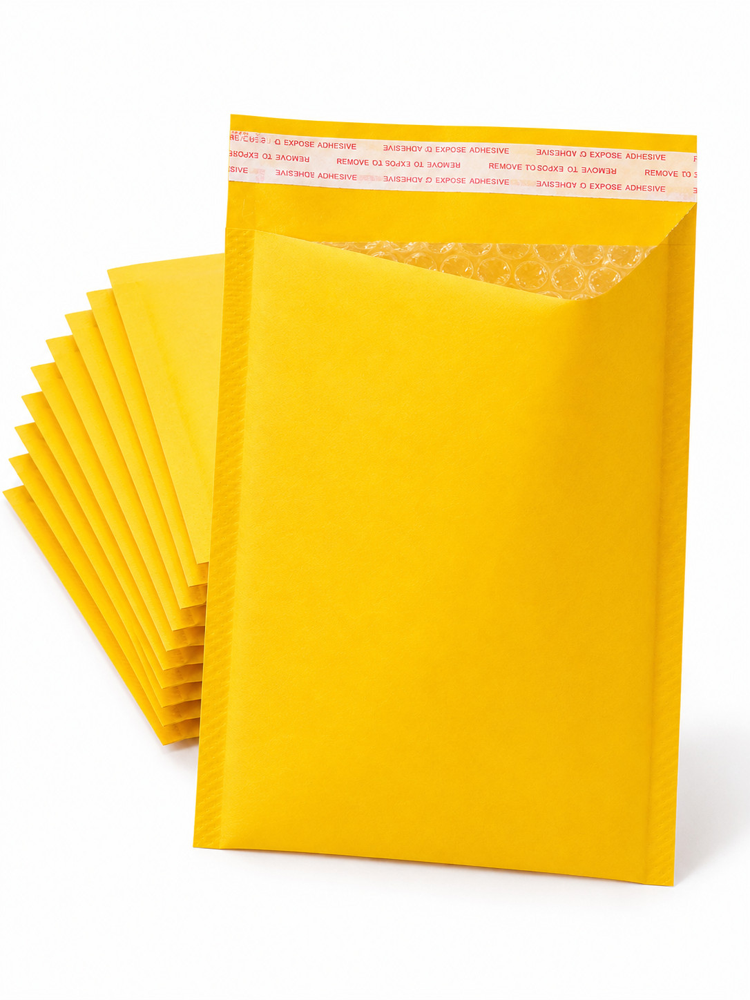 Kraft Bubble Mailers Self-Seal Padded Envelopes Shipping Bags Yellow color