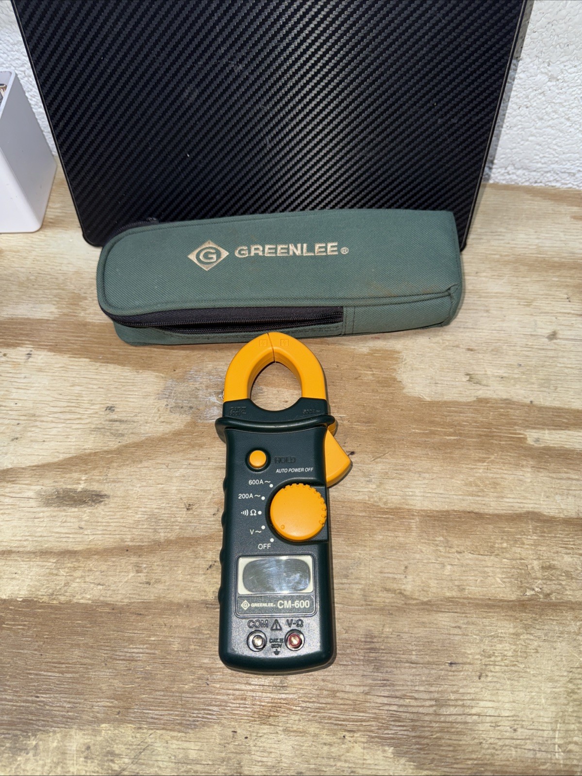 Greenlee CM-600, 600a, 600V, AC Clamp Meter – With Bag – NO LEADS