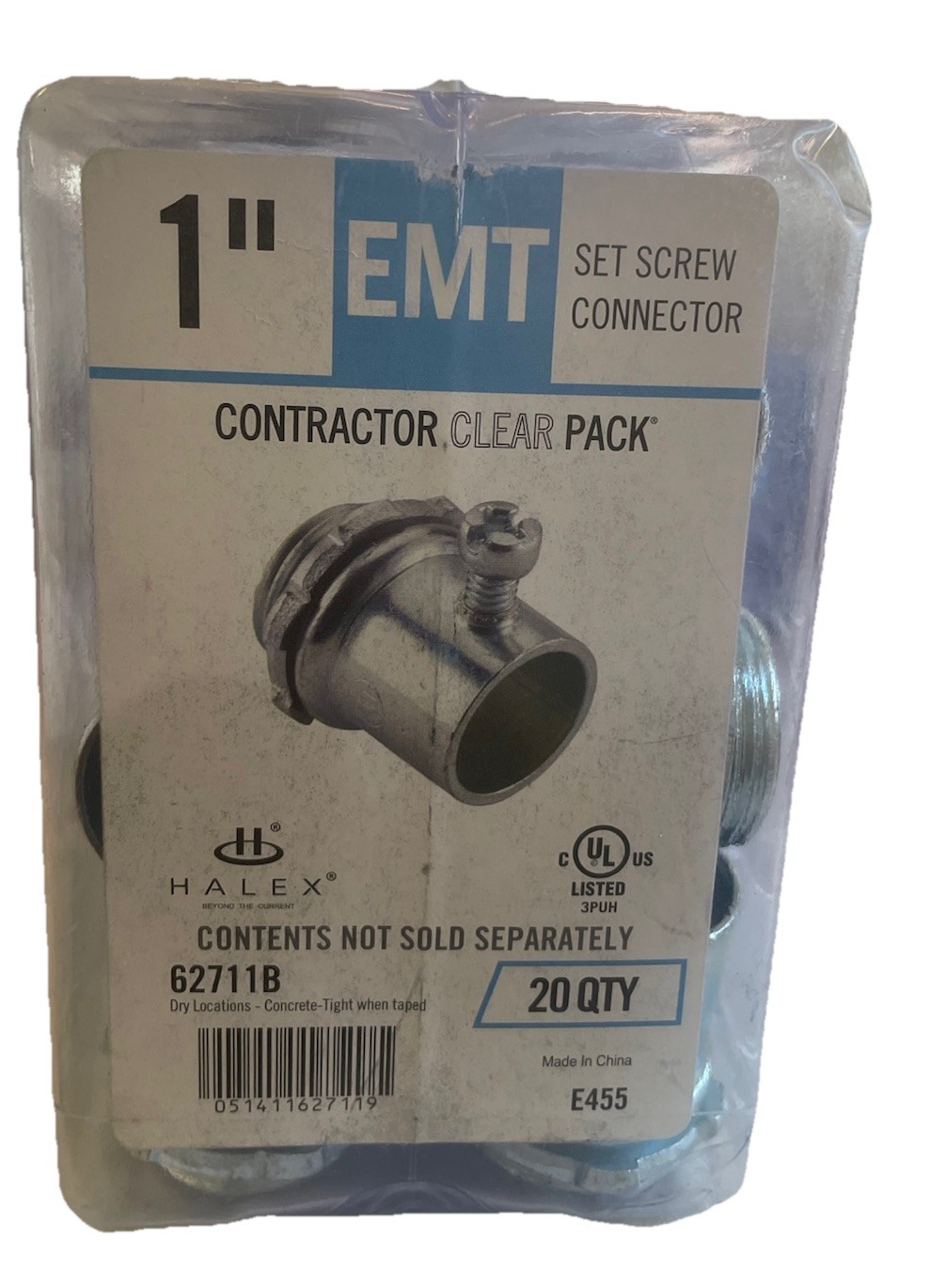 Halex 1 in. Electrical Metallic Tube (EMT) Set-Screw Connectors 20 Ct. 62711B