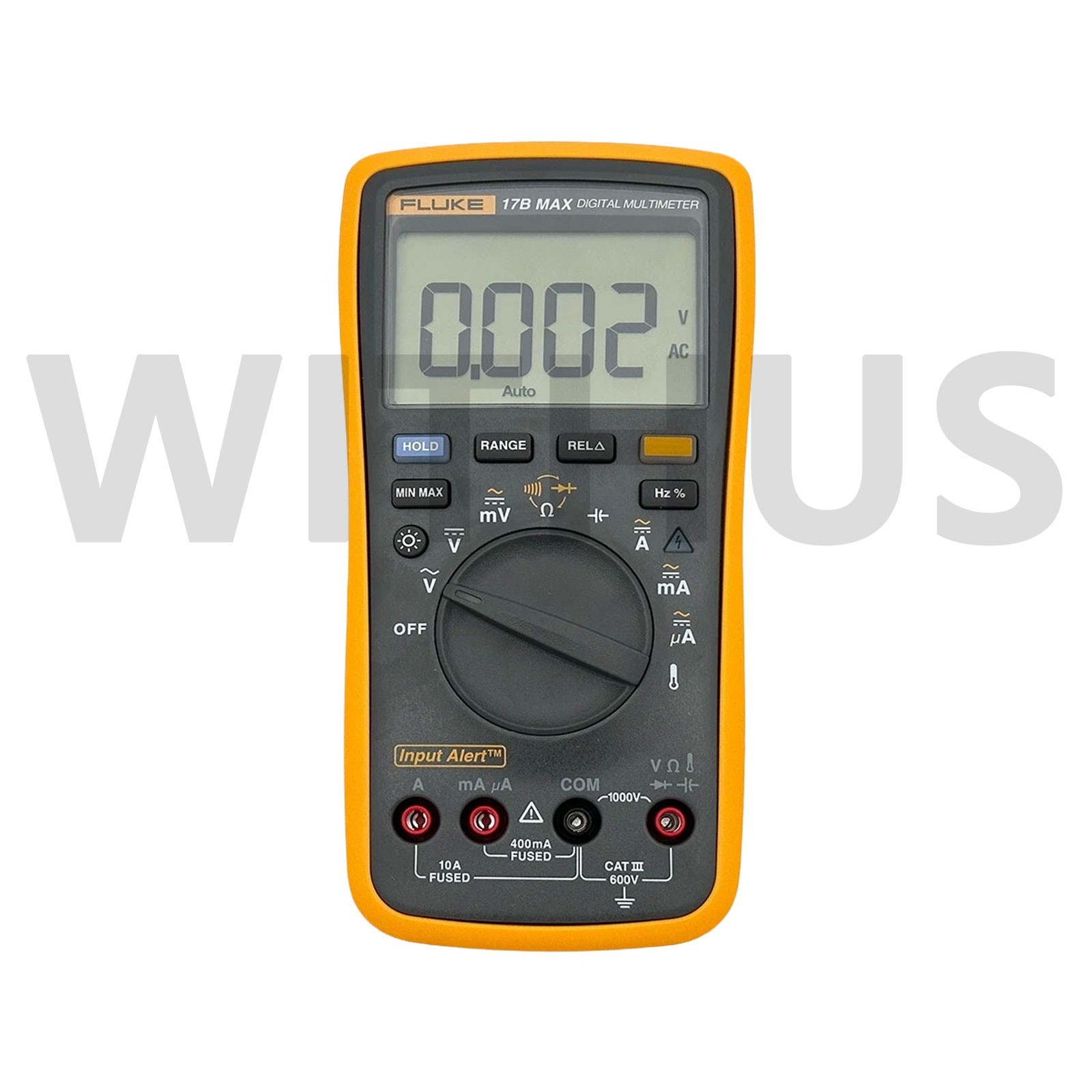 FLUKE 15B/17B MAX Digital Multimeter Audible/Visual Alarm CATIII 600V AC/DC