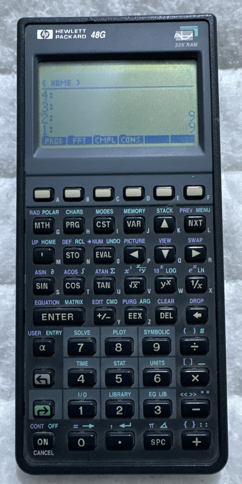 HP 48G Graphing Calculator With Carrying Case Tested Working Fast Free Shippimg