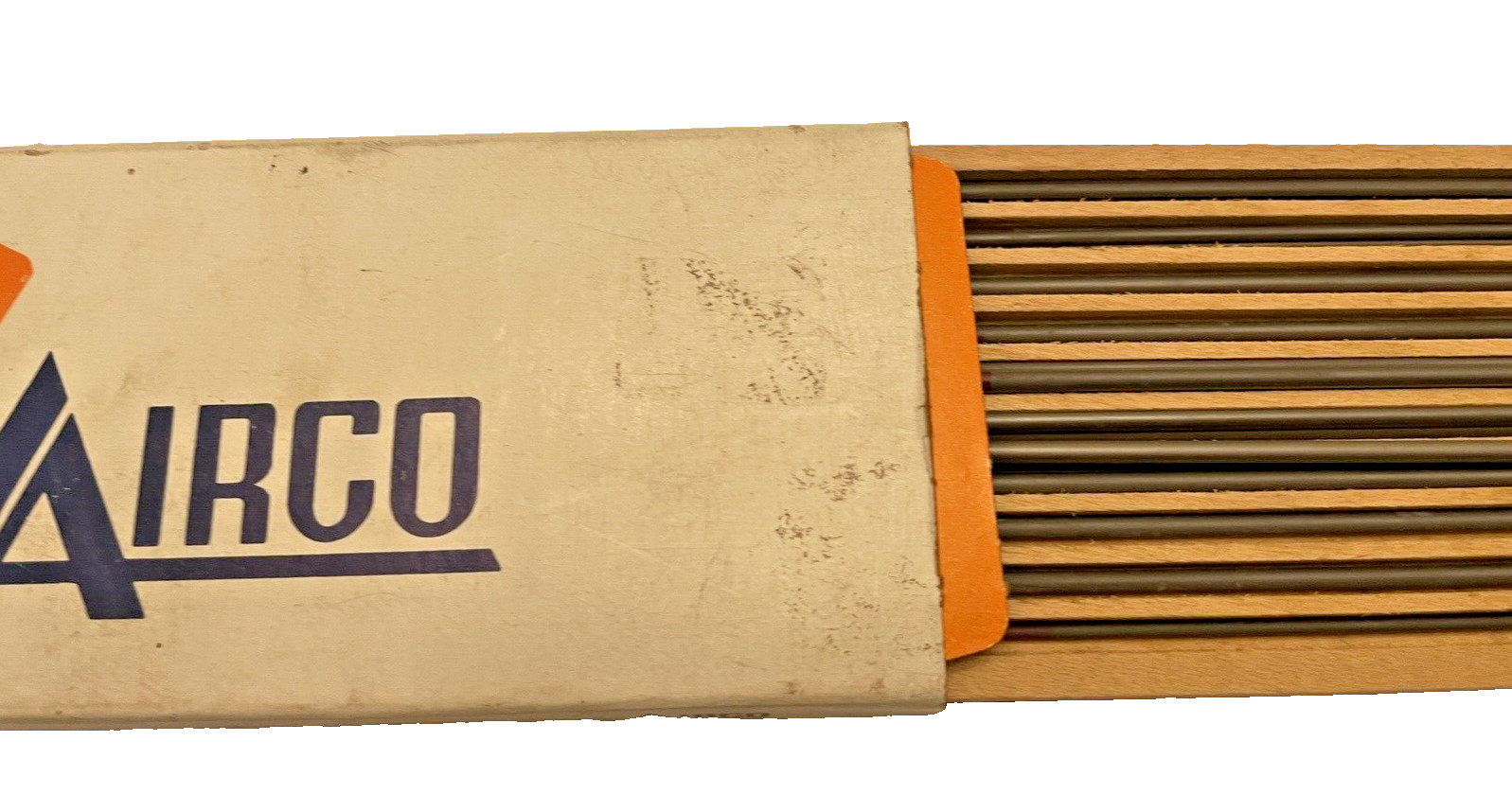 Electrodes AIRCO 2% Thor-Tung Made in USA Welding 10+ Rods in Box Vintage