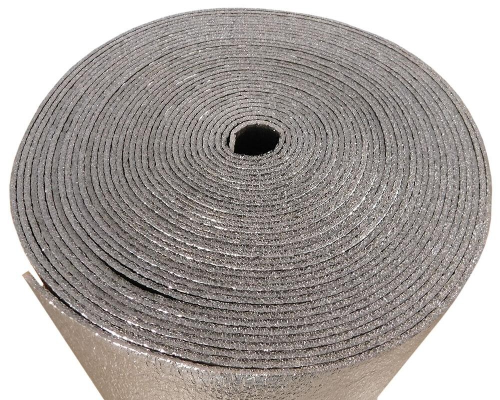 4X4Ft Reflective BLACK FOIL Insulation Roll Foam Core Radiant Barrier 10MM R12