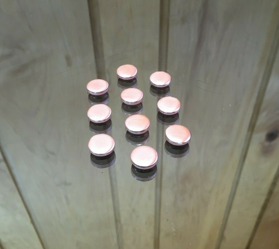 Copper Disk Circle Blanks 1/2″ Diameter 1/8» Thick 10 Pieces Disc Discs Disks