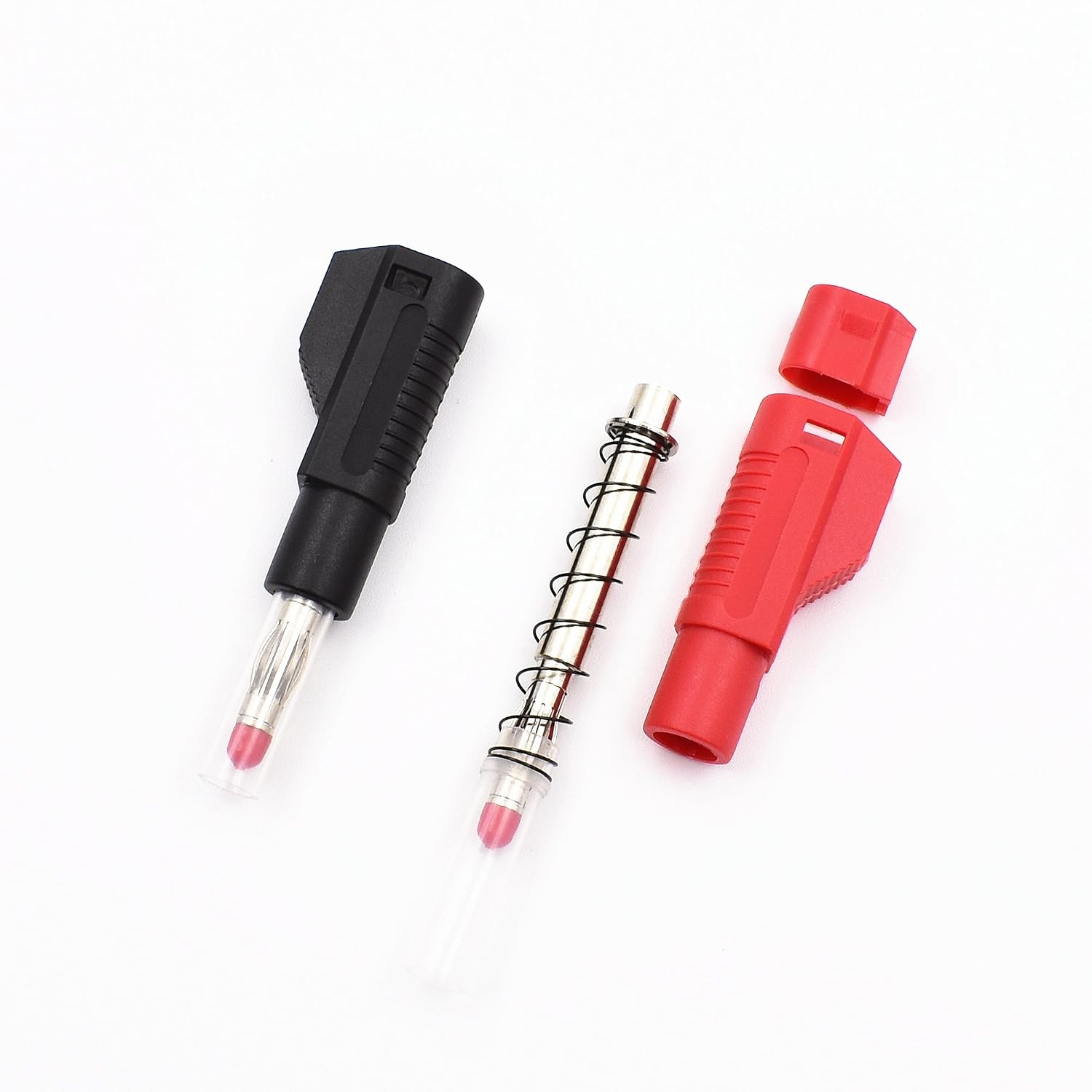 10sets Retractable Sheath 4mm Banana Plug Connectors Stackable Wire Solder Multi