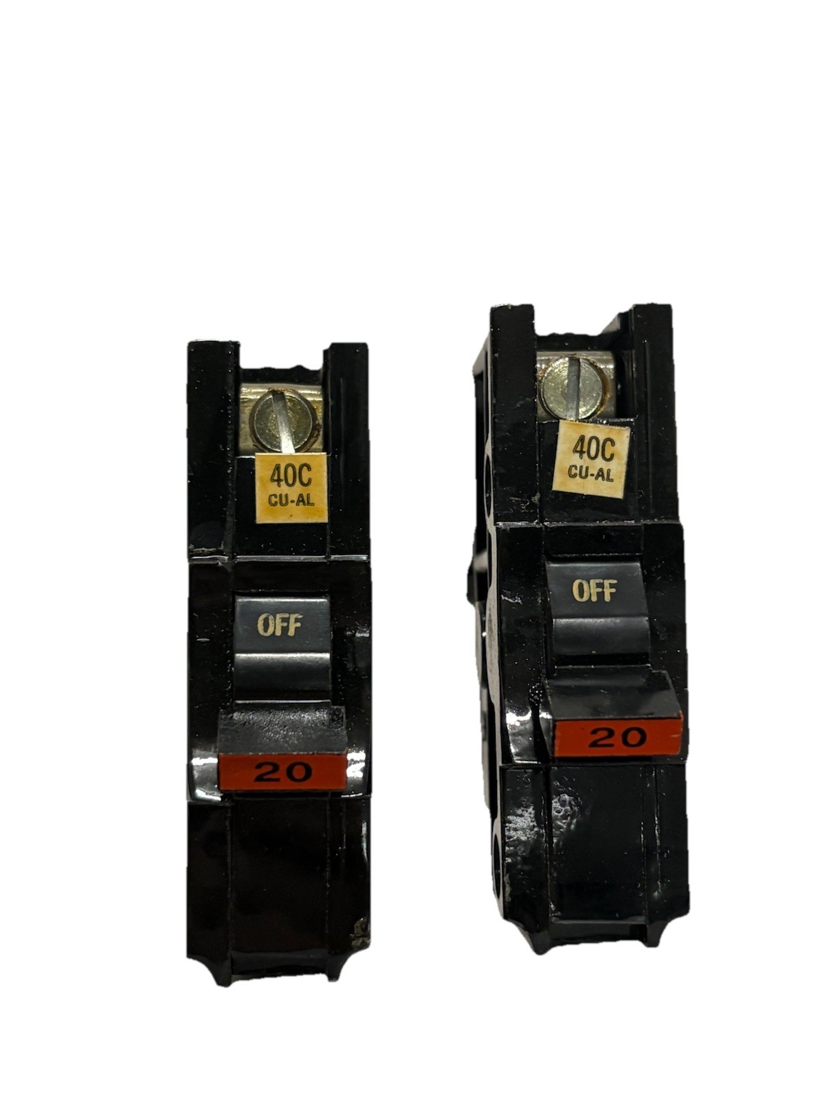 (Lot Of 2) Federal Pacific NA120 1 Pole 20 Amp Stab Lok Circuit Breakers – New