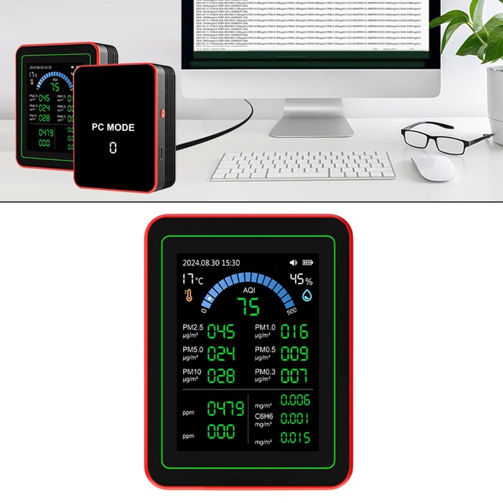 Easily Accessible Indoor Air Quality Monitoring Device for Everyday Use