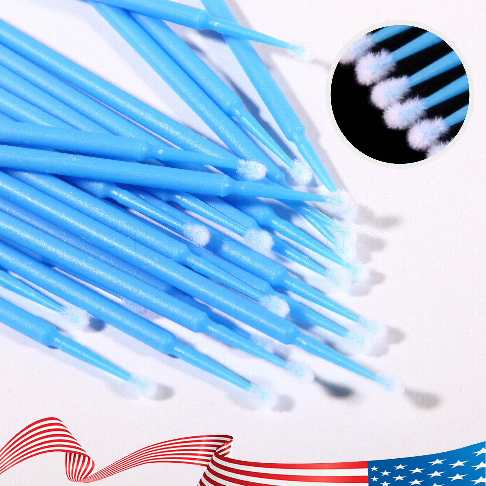 100pcs/pack Dental Microbrush Micro Brush Applicator Tip Regular/Fine/Ultrafine
