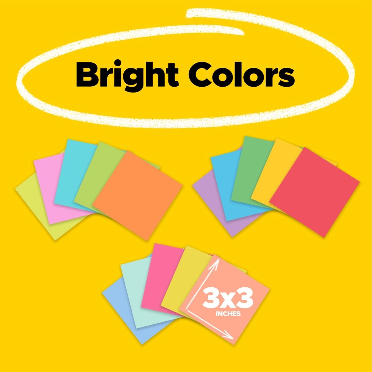 Post-It Super Sticky Notes Teacher Pack Assorted Colors 3 In. X 3 In. 15 Pads