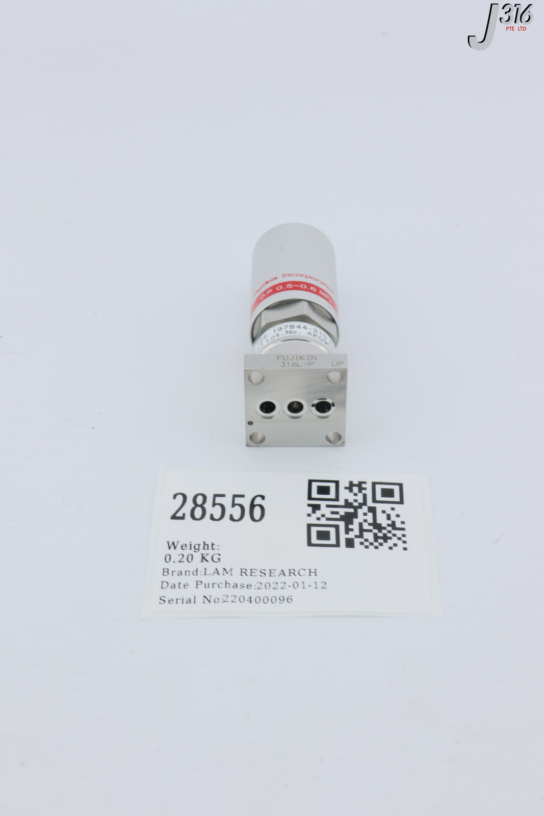 28556 LAM RESEARCH FUJIKIN DIA VLV, N.C., O.P. 0.5-0.6MPA, 708223 766-197844-310