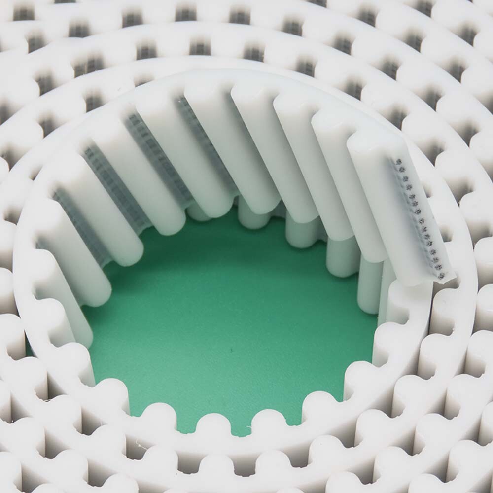 T5 AT5 T10 AT10 Open-ended PU Timing Belt 10-50mm Width White Polyurethane Belt