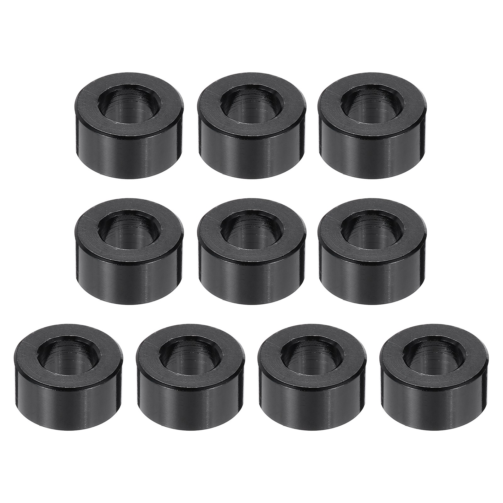 Aluminium Spacer, M5 3/16″ ID x 3/8″ OD x 3/16″ L, (Pack of 10)