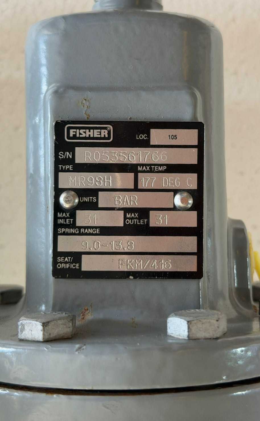FISHER 63EG 3″ CL150 BACKPRESSURE / RELIEF REGULATOR MR98H PILOT FKM SEAT