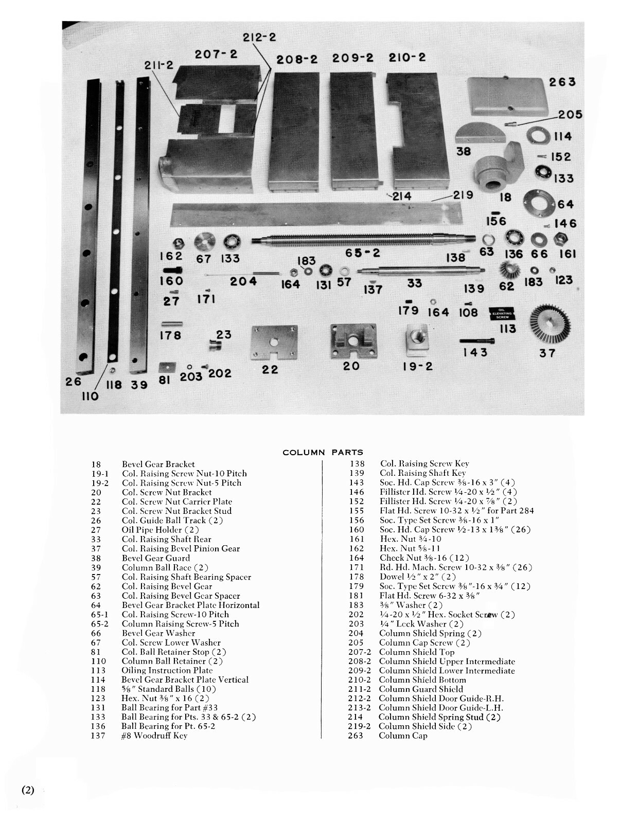 Taft-Peirce #1 Precision Surface Grinder Parts List Manual #1677