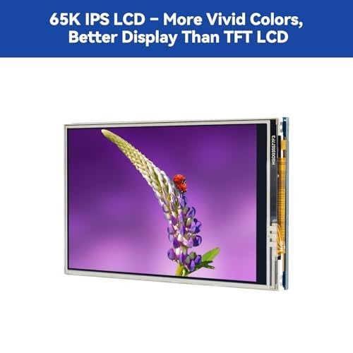 3.5″ Touch Screen IPS LCD Monitor for Raspberry Pi 5/4B/3B+/Zero 2W, 50 FPS, 65K
