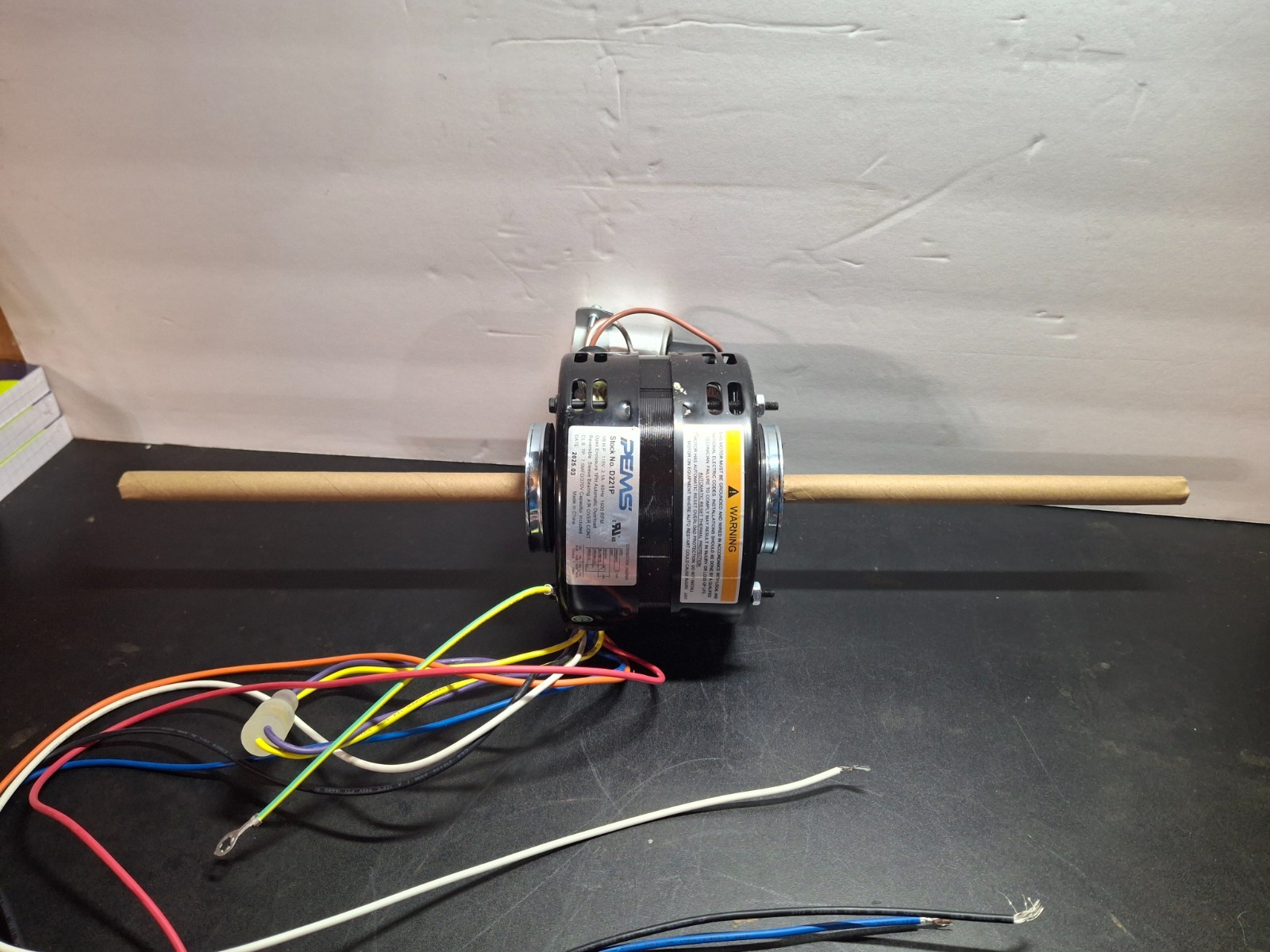 #D221P Air Conditioner Motor Double Shaft 1600RPM 115V 2.1A 4 Speed