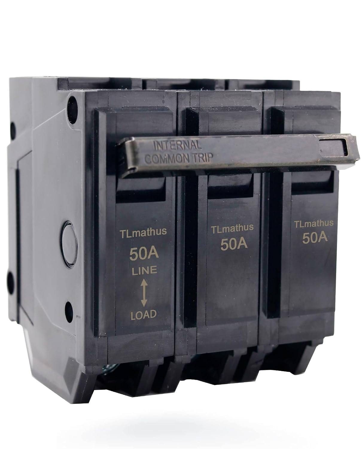 50 Amp Breaker 3 Pole Plug-In Mount Type THQL Feeder Molded Case Circuit Breaker