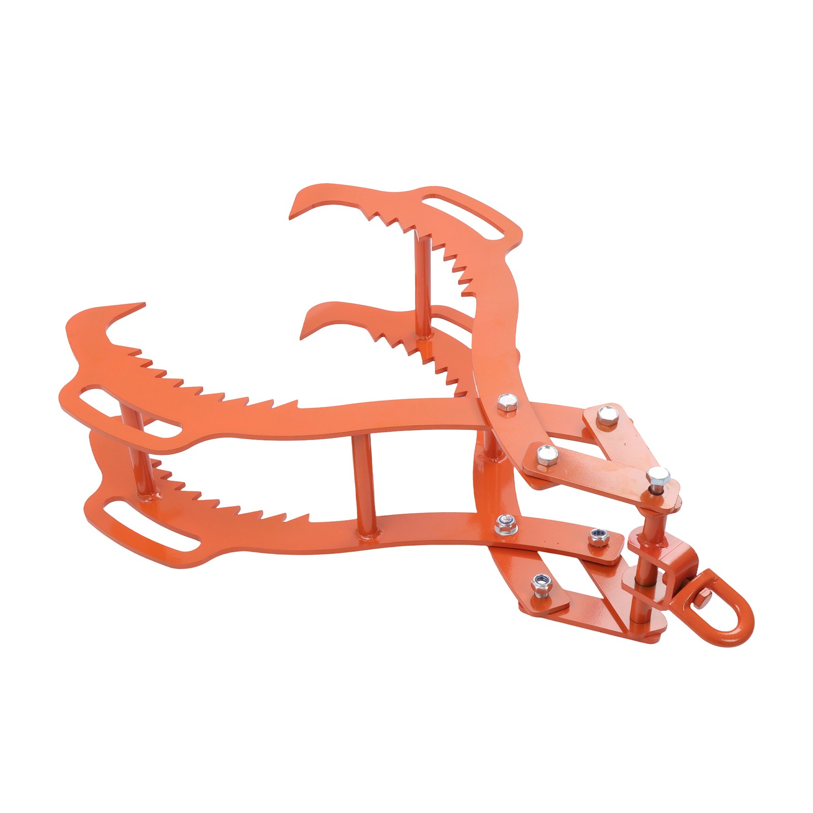 28/32/36in Log Lifting Tongs 4 Serrated Claw Heavy Duty Steel Hook Log Tongs
