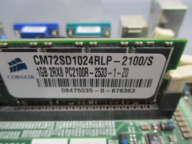 Tyan S2725 Motherboard, PCB, w/ Corsair CM72SD1024RLP-2100/S RAM, 1GB, 101526