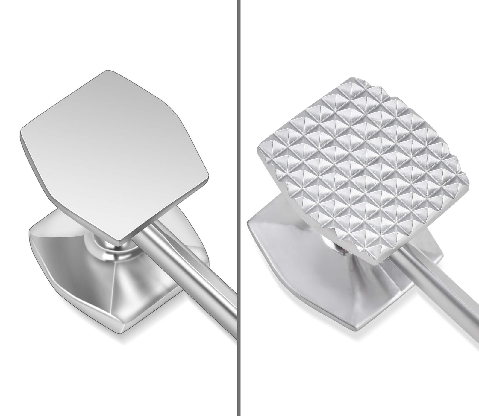 Aliglow Meat Tenderizer Hammer Tool Pounder For 8.9inch, Sliver-white