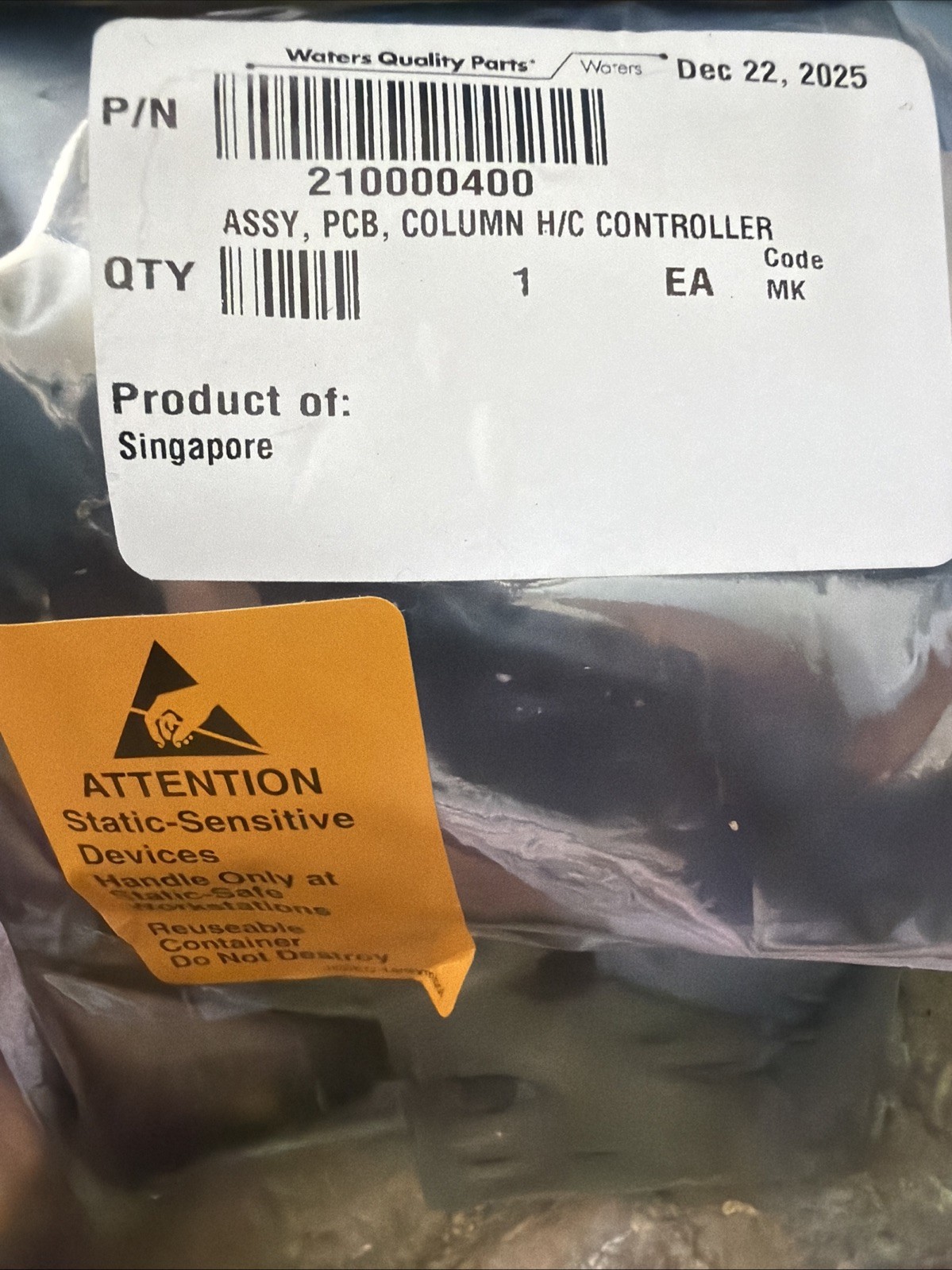 Waters Assy, PCB, Column H/C Controller Board, 210000400, NEW US Seller