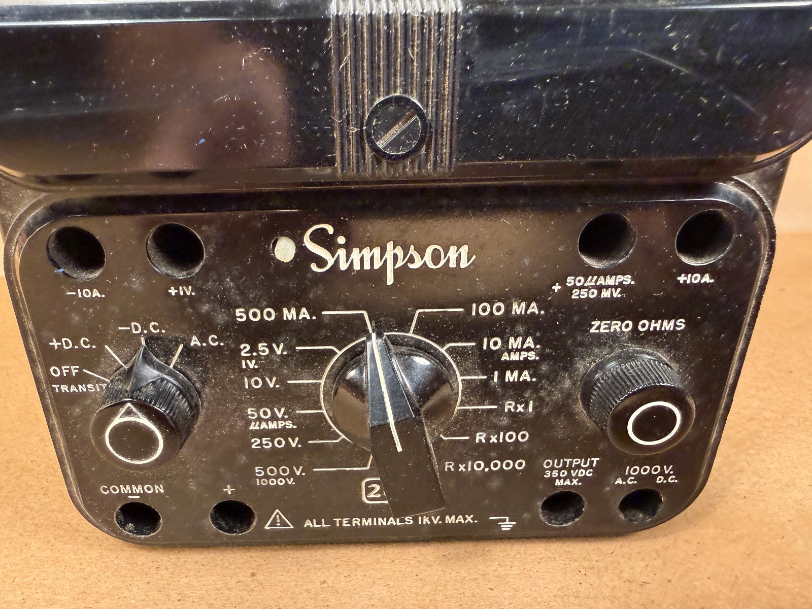Simpson 260 Series 7P VOM Untested – Volt-Ohm-Millammeter Voltmeter Multimeter