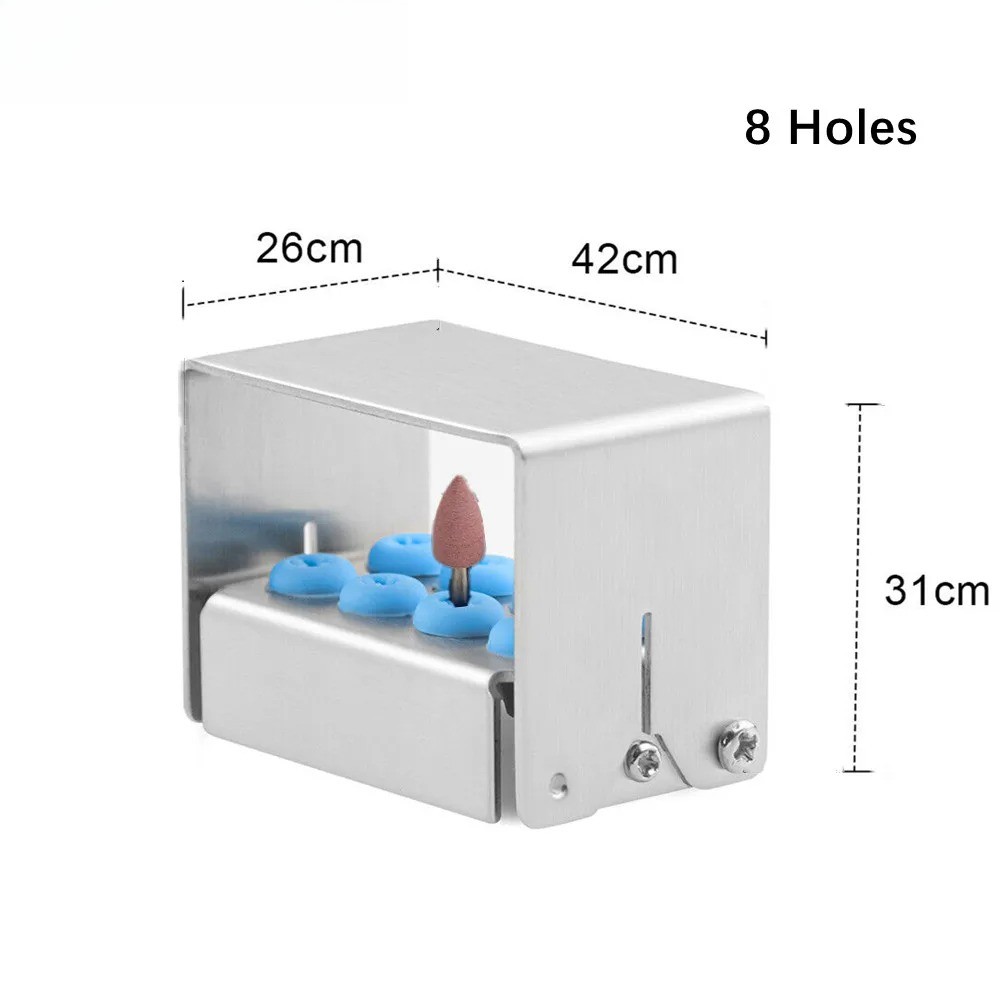 8/12/30 H Dental Bur Holder Sterilizer Case Autoclavable Endo File Drills Block