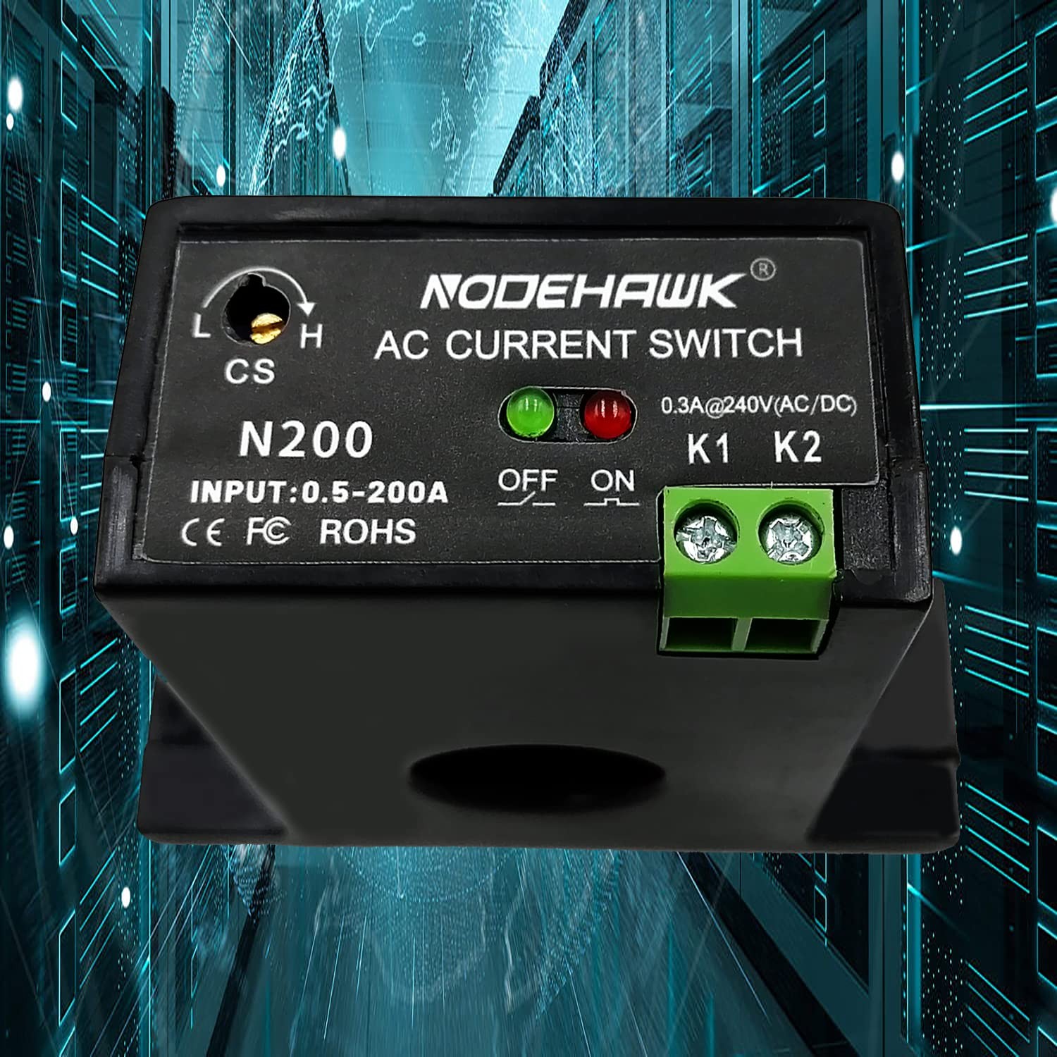 Current Sensing Relay AC Current Sensing Switch 0-200A Normally Closed Curren…