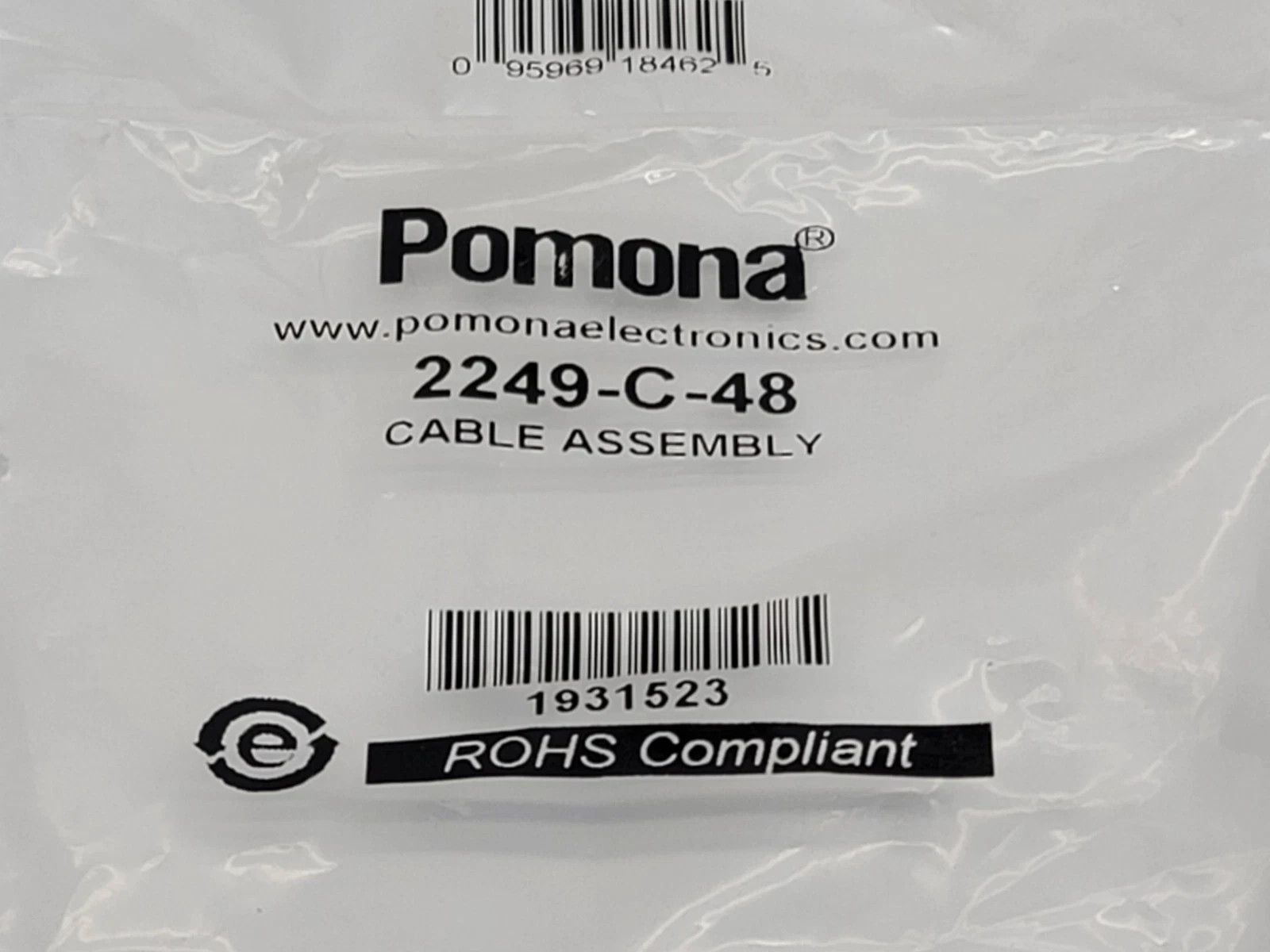 Pomona 2249-C-48 BNC Cable Assembly
