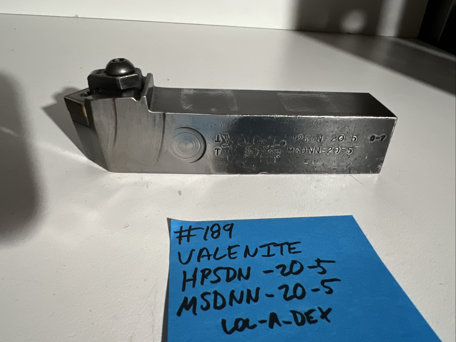 valenite HPSDN-20-5 Indexible Carbide Lathe Toolholder MSDNN 6”OAL 1.25Shank Cnc