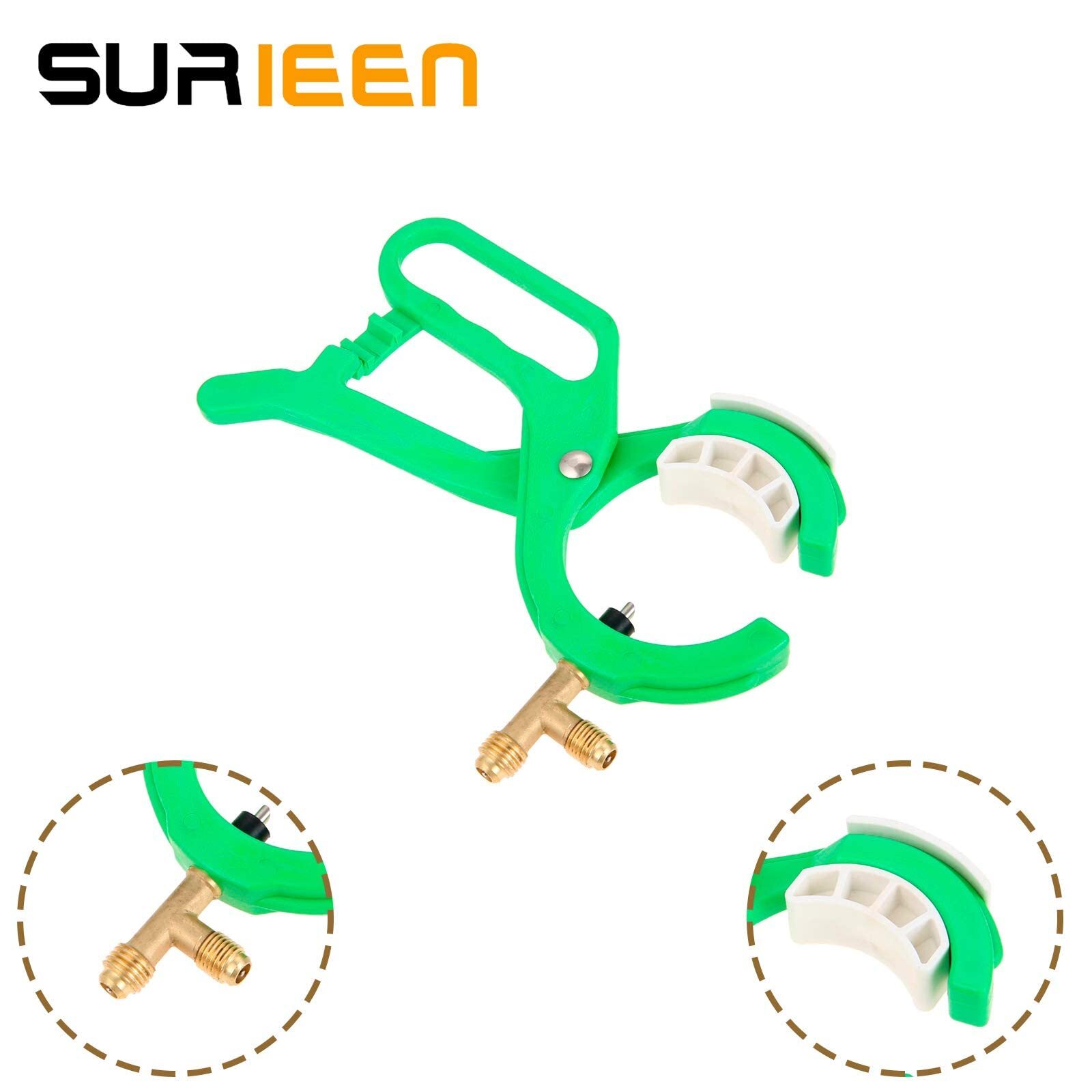 R134A R12 Side Can Tap, 3-in-1 Side Mount Can Tap Valve, 1/4» SAE 1/2» Thread