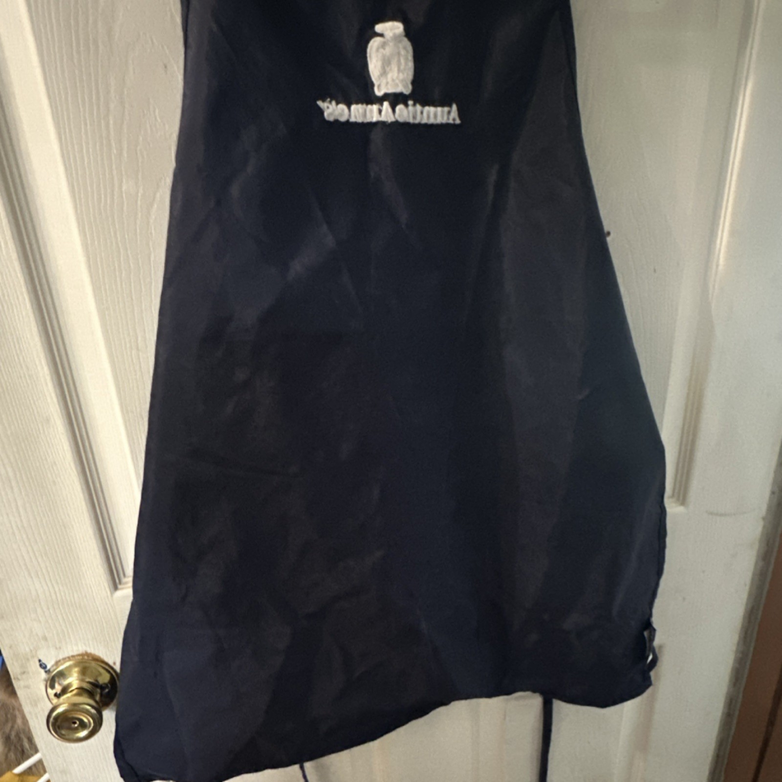 Auntie Anne’s Adjustable Bib Apron Dark Blue Restaurant Uniform