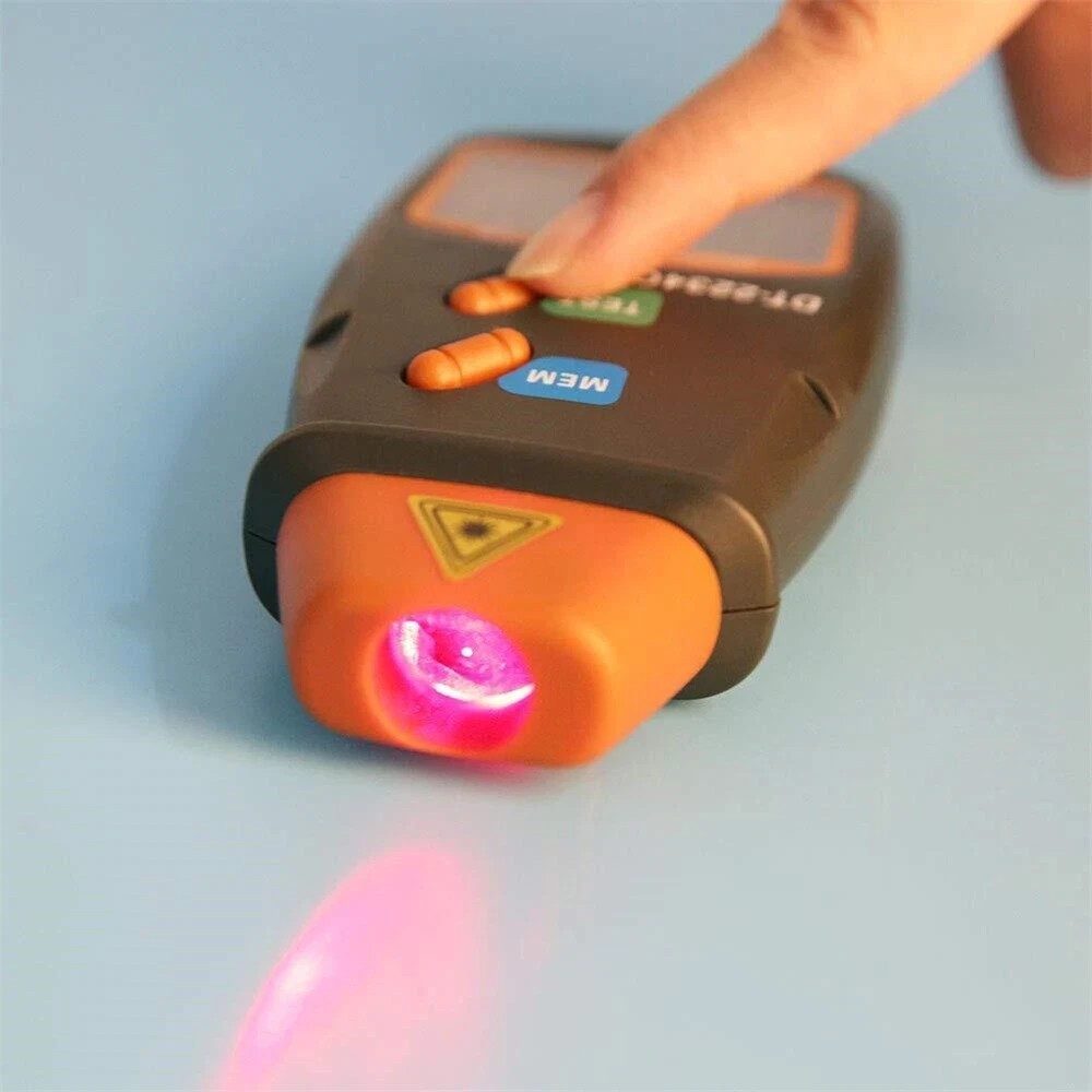 Digital LCD Tachometer Laser Photo Non Contact RPM Tach Meter Motor Speed Gauge