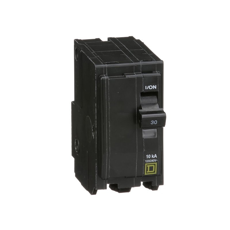 Square D QO QO230CP Circuit Breaker, In-Line, 30 A, 2 -Pole, 120/240 VAC, 48 VDC