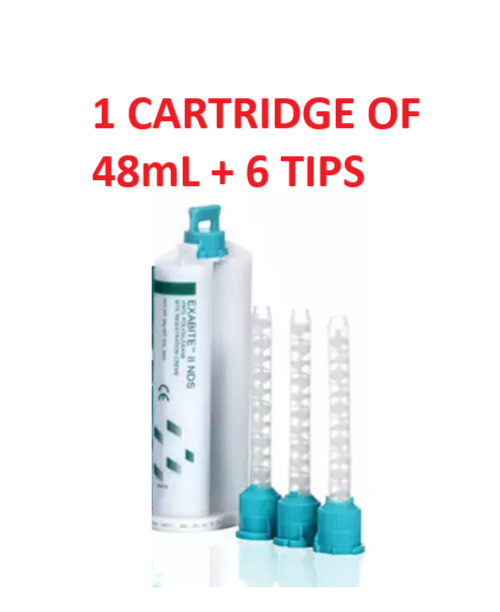 EXABITE II NDS VINYL POLYSILOXANE (VPS) SUPER FAST 48mL CARTRIDGE + TIPS – GC