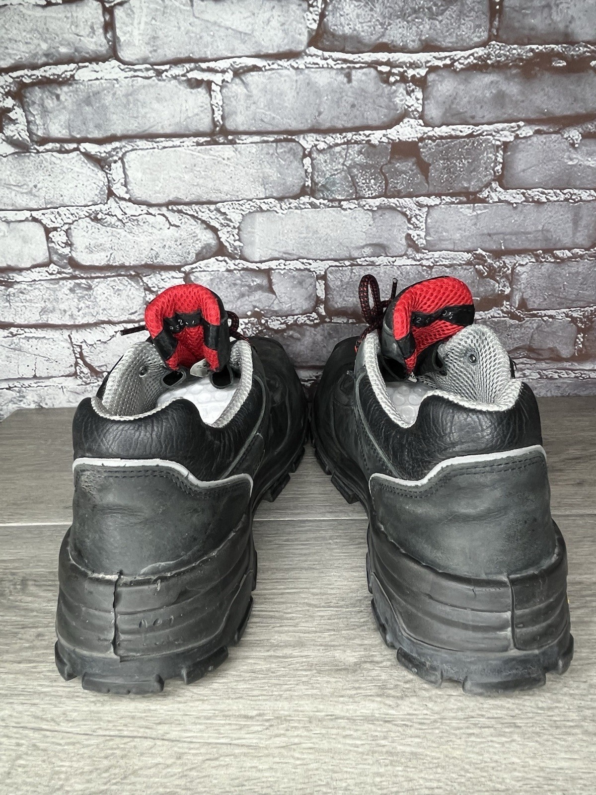 Artec Vibram Black Nubuck Industrial Steel Toe Work Shoes Men’s Sz 10.5M US/44EU