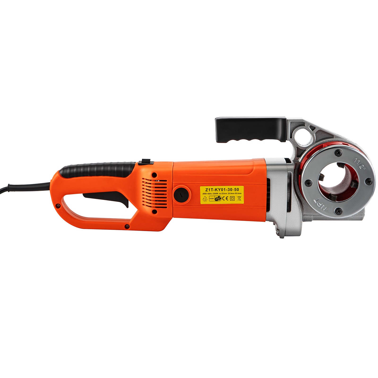 VEVOR Electric Pipe Threader Pipe Threading Machine 2300W 6 Dies 1/2-2″ Portable