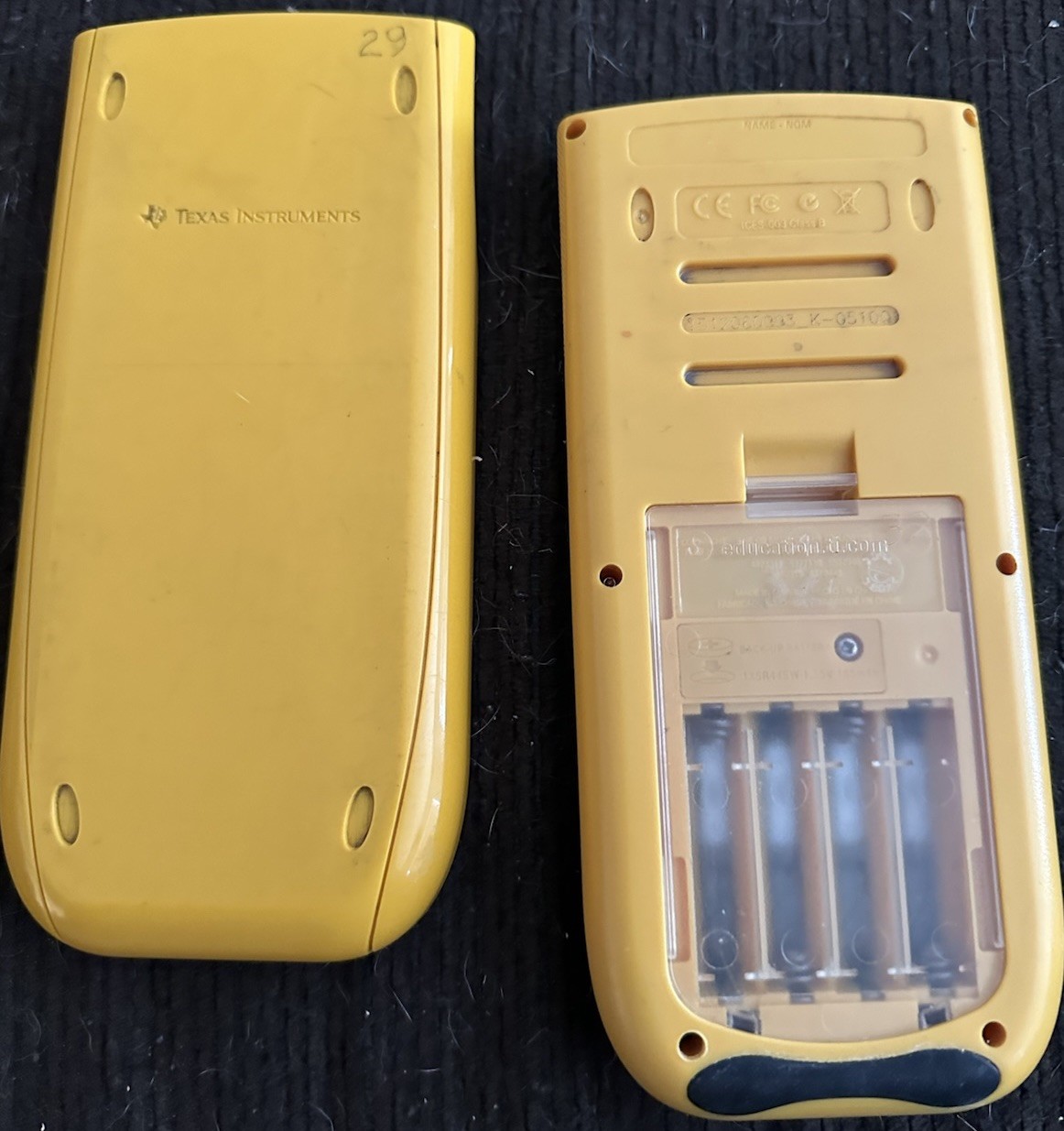 Texas Instruments TI-84 Plus Graphing Calculator Yellow School Property Tested