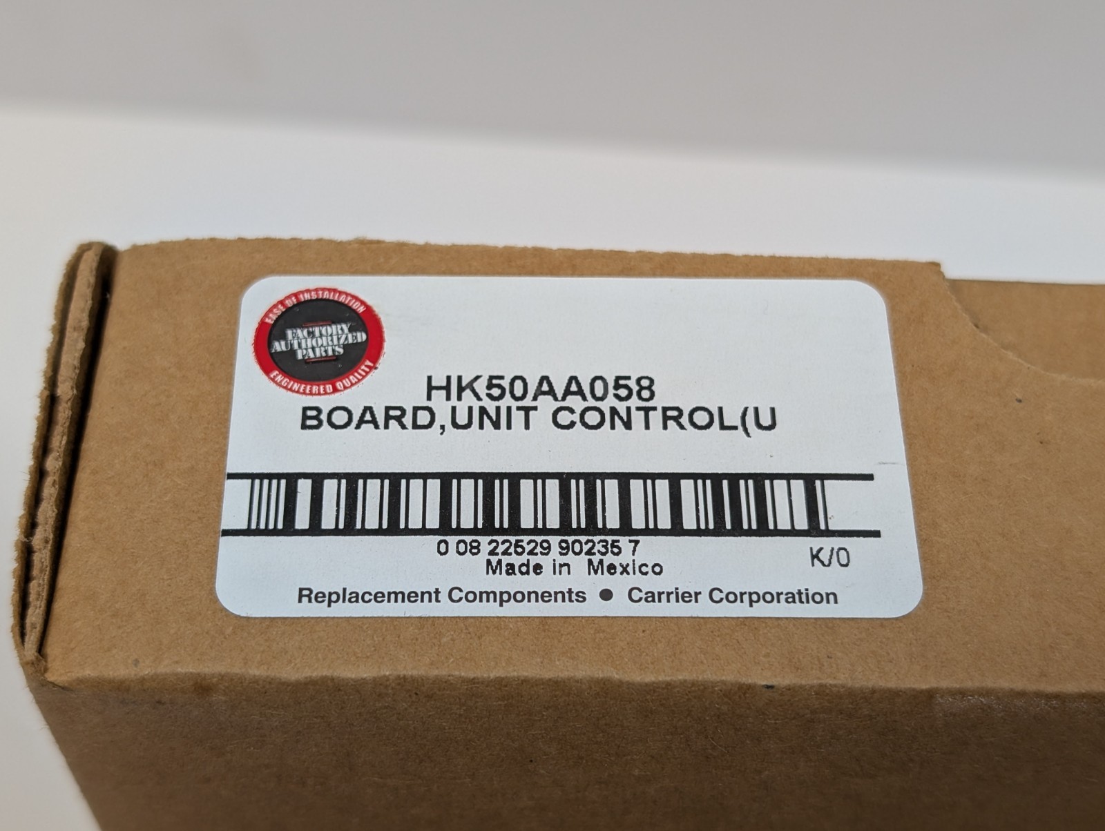 Carrier Unit Control Board HK50AA058 CEPL131195-01-R New, Open Box